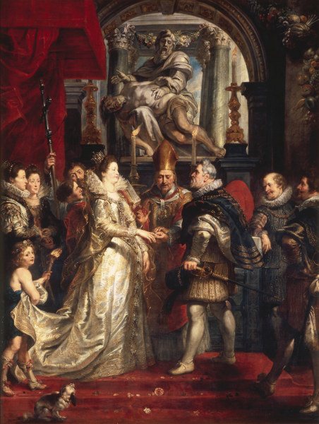Rubens / Marriage of Marie de  Medici de Peter Paul Rubens
