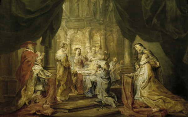 Rubens, Hl.Ildefonso empfängt Meßgewand de Peter Paul Rubens