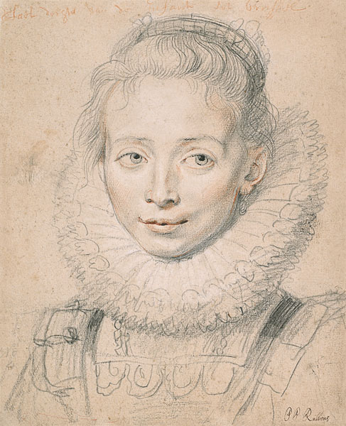 Rubens's Daughter Clara Serena (So named Maid of Honor of Infanta Isabella) de Peter Paul Rubens