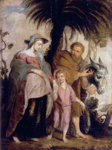 Die Rückkehr der Hl.Familie aus Ägypten de Peter Paul Rubens