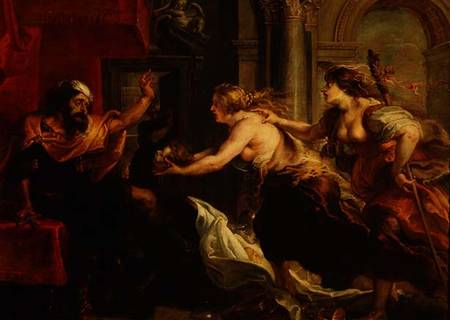 Tereus confronted with the head of his son Itylus de Peter Paul Rubens