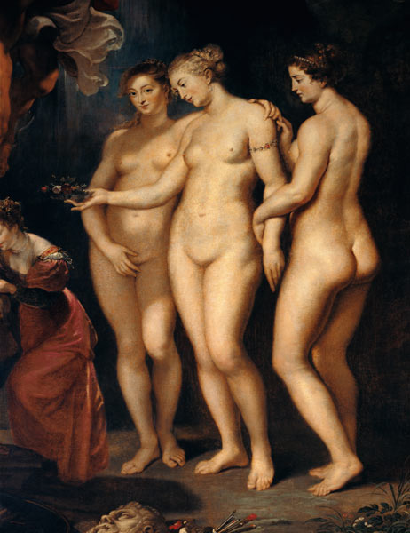 The Medici Cycle: Education of Marie de Medici, detail of the Three Graces de Peter Paul Rubens