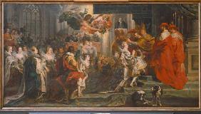 The coronation Maria De'Medici to the queen in Sai