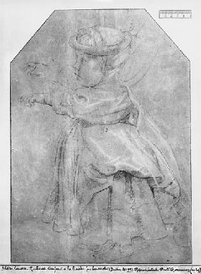 Portrait of Isabelle Helene Rubens, daughter of the artist, 1636 (pierre noire & red chalk & white h