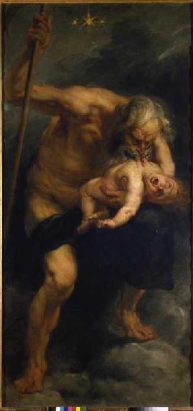 Saturn swallows one of his children