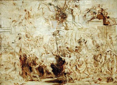 Triumphant Entry of Henri IV (1553-1610) into Paris de Peter Paul Rubens