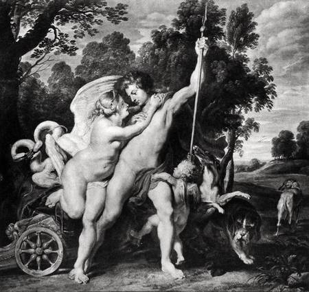 Venus and Adonis de Peter Paul Rubens