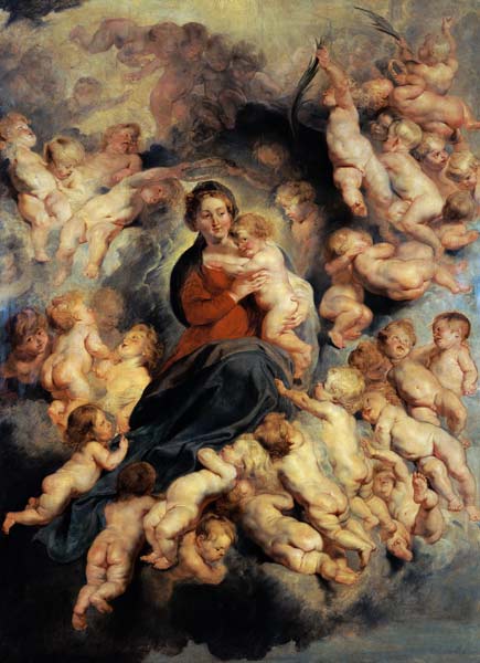 The Virgin and Child surrounded the Holy Innocents or, The Virgin with Angels de Peter Paul Rubens