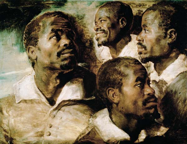 Studies of the Head of a Negro de Peter Paul Rubens