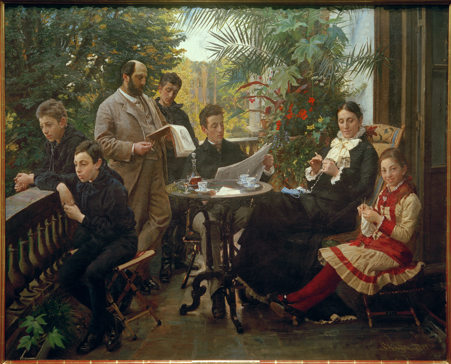 Bildnis der Familie Hirschsprung de Peder Severin  Krøyer