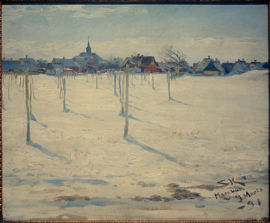 Hornbaek im Winter de Peder Severin  Krøyer