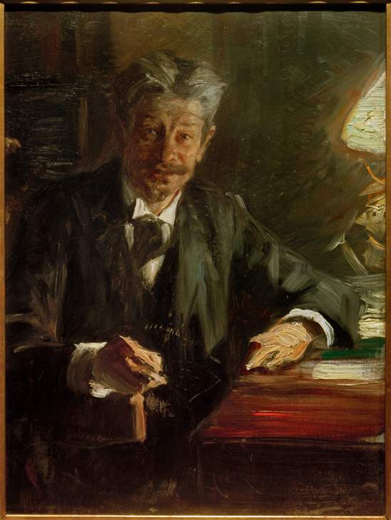 Porträt des Kritikers und Schriftstellers Georg Brandes de Peder Severin  Krøyer