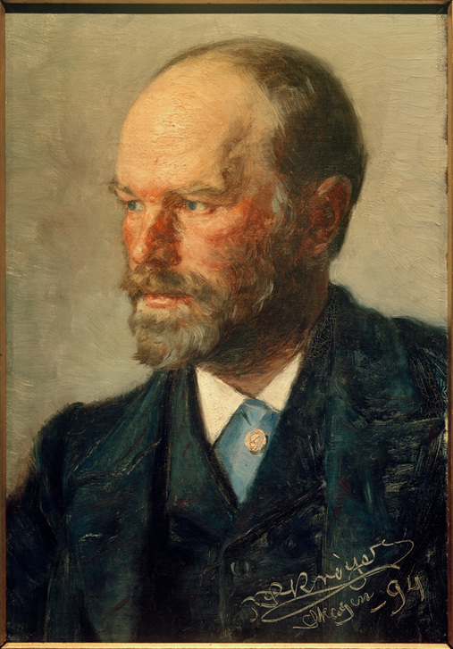 Porträt des Malers Michael Ancher de Peder Severin  Krøyer