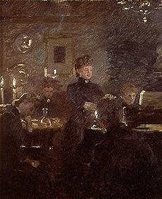 The soirée in Skagen de Peder Severin  Krøyer