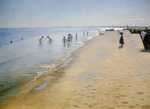 Sommertag am Südstrand von Skagen de Peder Severin  Krøyer
