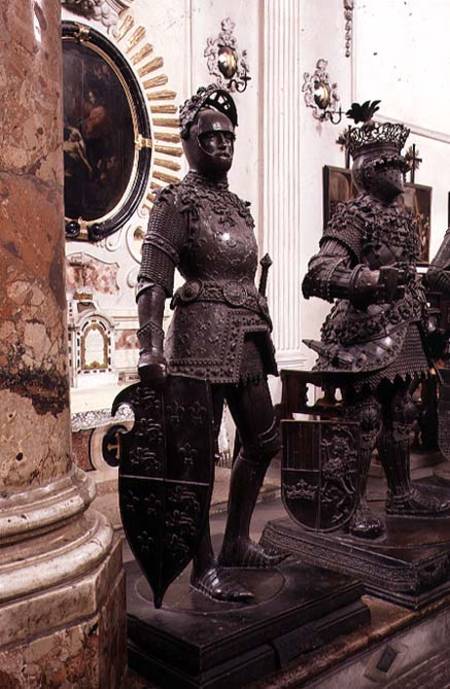 King Arthur, statue from the tomb of Maximilian I, Innsbruck de Peter Vischer