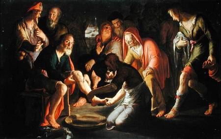 Christ Washing the Disciples' Feet de Peter Wtewael