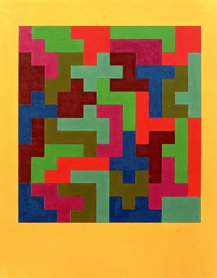 Puzzle II, 1988 (tempera on paper)  de  Peter Hugo  McClure