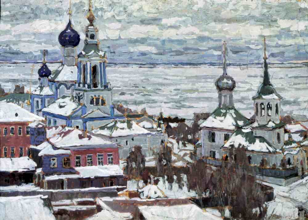 Rostov in Winter de Petr Ivanovic Petrovichev