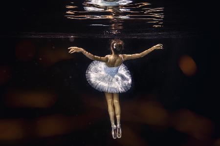 Underwater white ballet