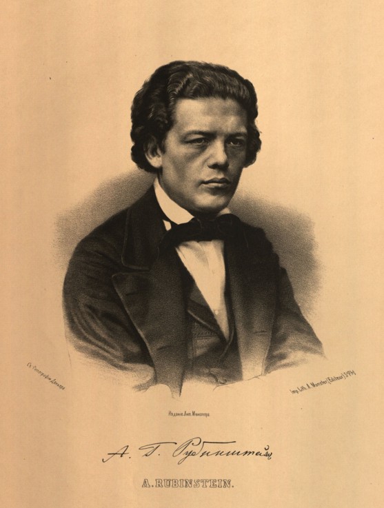 Portrait of the composer Anton Rubinstein (1829-1894) de P.F. Borel