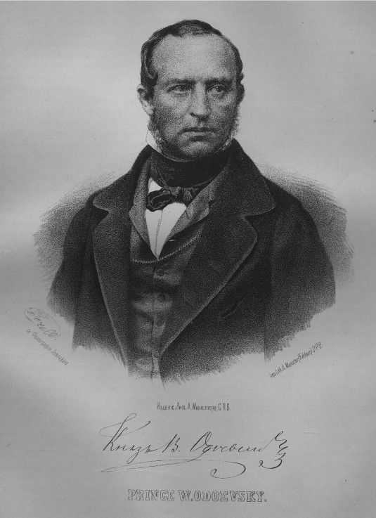 Portrait of the philosopher, writer and music critic Prince Vladimir F. Odoevsky (1803-1869) de P.F. Borel