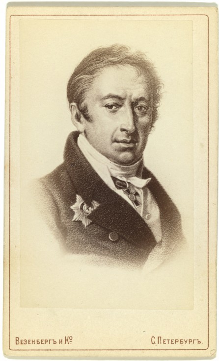 Portrait of the author and Historian Nikolay M. Karamzin (1766-1826) de P.F. Borel