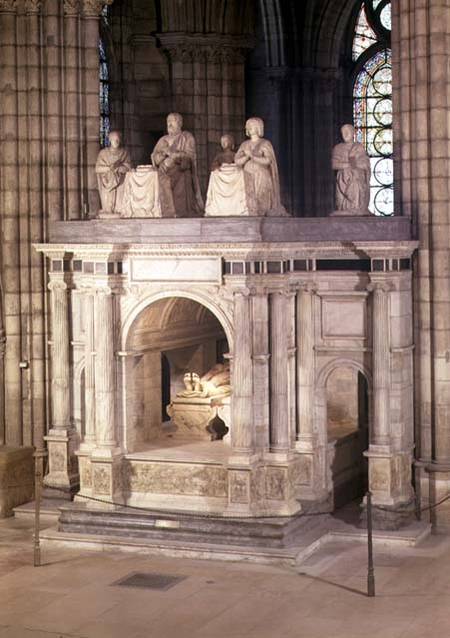 The tomb of Francis I (1494-1547) and his wife Claude of France, commissioned by Henri II de Philibert de L'Orme