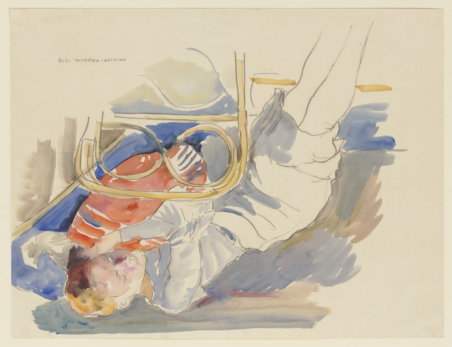 Slumbering woman de Philipp Franck
