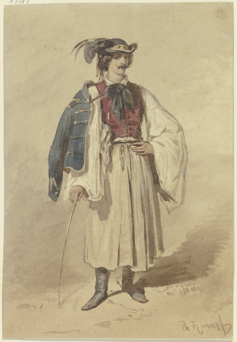 Serb in national costume de Philipp Rumpf