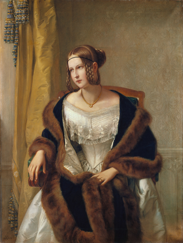 Portrait of the Baroness of Bernus de Philipp Veit