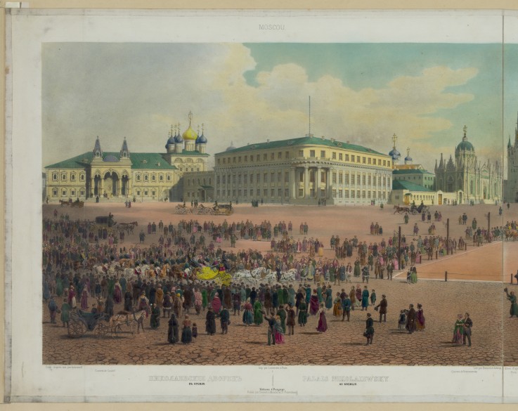 Nicholas Palace in the Moscow Kremlin (from a panoramic view of Moscow in 10 parts) de Philippe Benoist