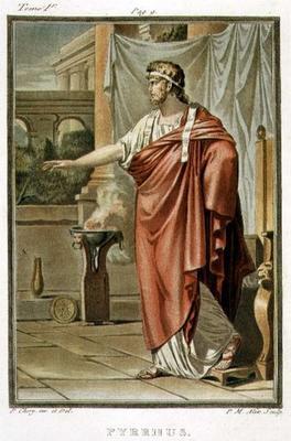 Pyrrhus, costume for 'Andromache' by Jean Racine, from Volume I of 'Research on the Costumes and The