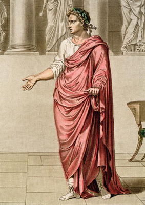 Titus, costume for 'Berenice' by Jean Racine, from Volume II of 'Research on the Costumes and Theatr de Philippe Chery