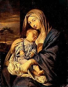 Madonna with child. de Philippe de Champaigne