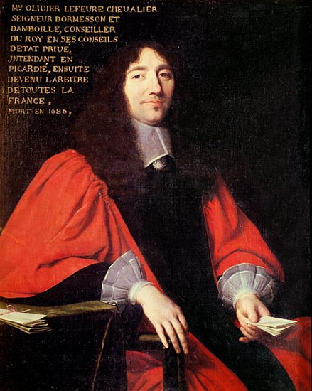 Portrait of Olivier Lefevre (d.1686) de Philippe de Champaigne