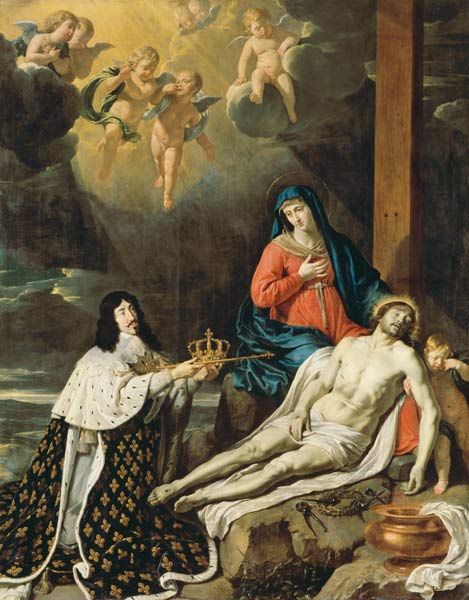 The Vow of Louis XIII (1601-43) King of France and Navarre de Philippe de Champaigne