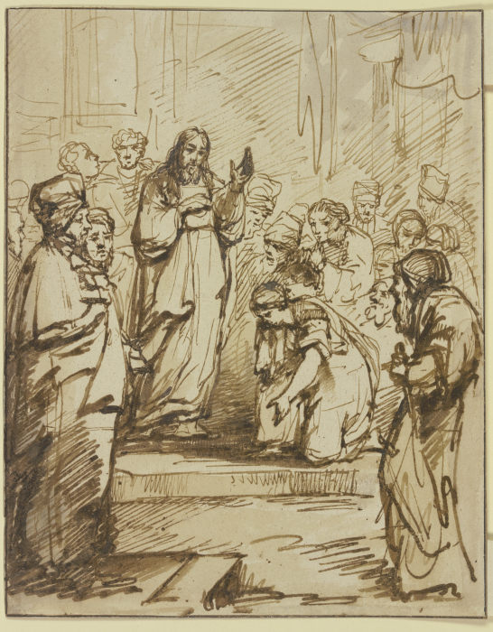 Christus und die Ehebrecherin de Philips Koninck