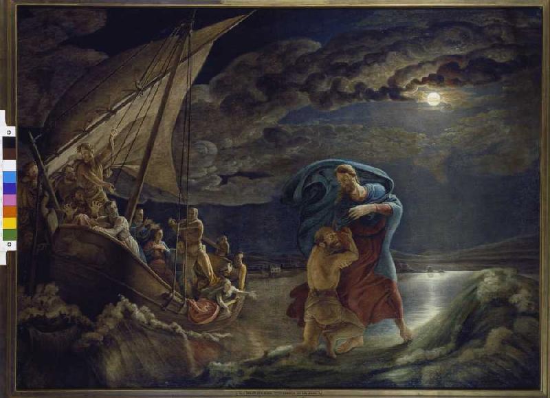 Christ on the sea de Phillip Otto Runge