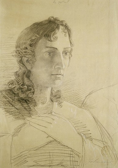 Head and hands of St. John, 1806 (chalk and charcoal on paper) de Phillip Otto Runge