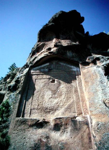 Phrygian rock monument de Phrygian
