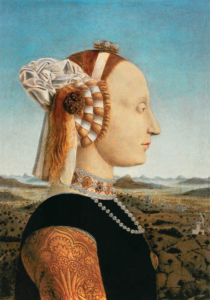 Battista Sforza, Wife of Federico Montefeltro de Piero della Francesca