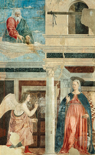 Annunciation, from the True Cross Cycle de Piero della Francesca