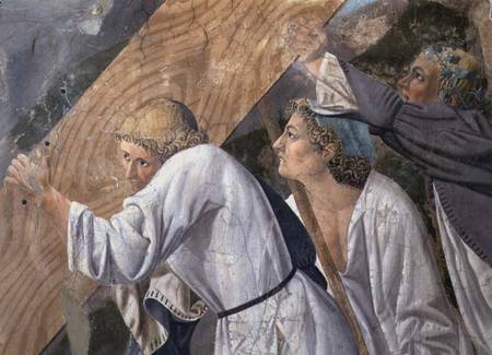 The Legend of the True Cross, the Carrying of the Cross de Piero della Francesca