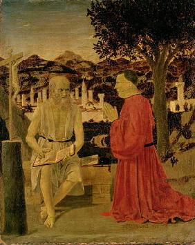 St. Jerome and a Devotee, c.1450 (tempera on panel)