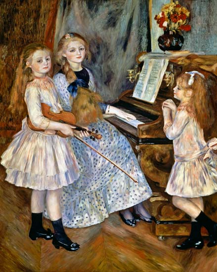 Las hijas de Catulle-Mendès de Pierre-Auguste Renoir