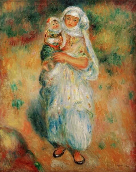 A.Renoir, Algerierin mit Kind de Pierre-Auguste Renoir
