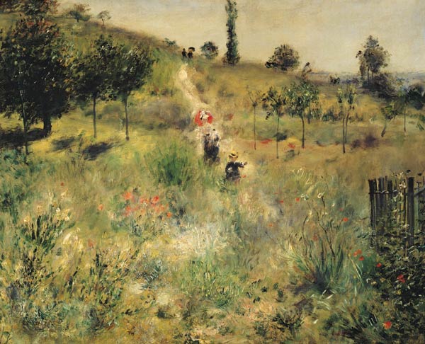 Camino creciente en la hierba alta de Pierre-Auguste Renoir