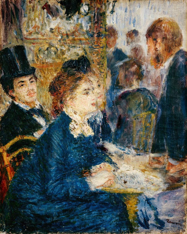 At the Cafe de Pierre-Auguste Renoir