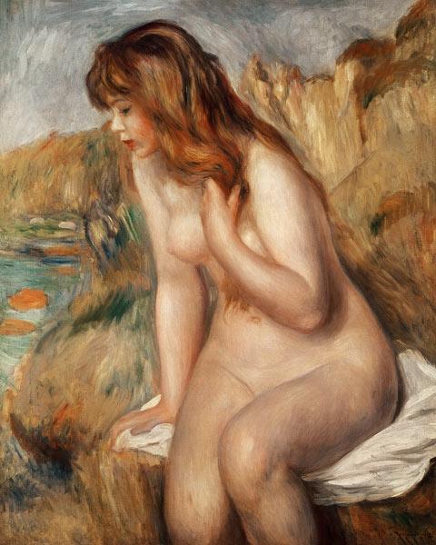 Bather on a Rock de Pierre-Auguste Renoir